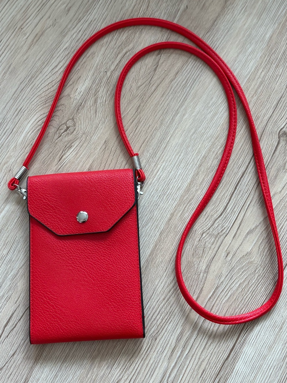 Faux Leather Crossbody Pouch